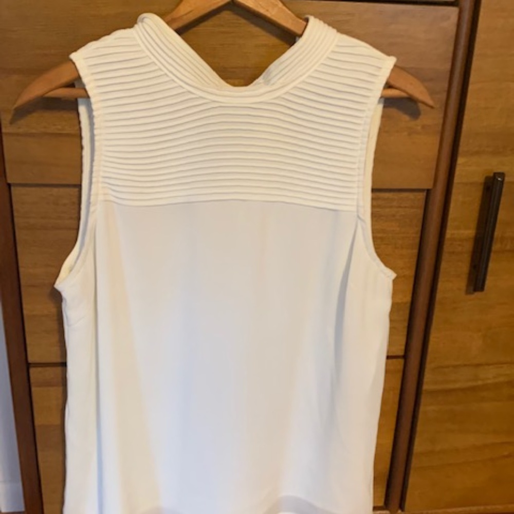 White Sleeveless Tank top